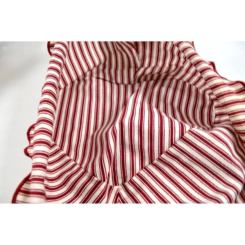 Longaberger 1999 Sweetheart Love Treasures Basket Cloth Liner 2 Clear Protectors